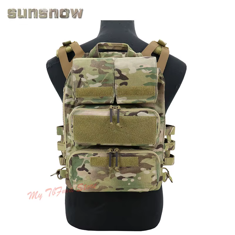 SUNSNOW CP Attack Panel ZIP-On Trasero – Bolsillo para Chaleco Táctico