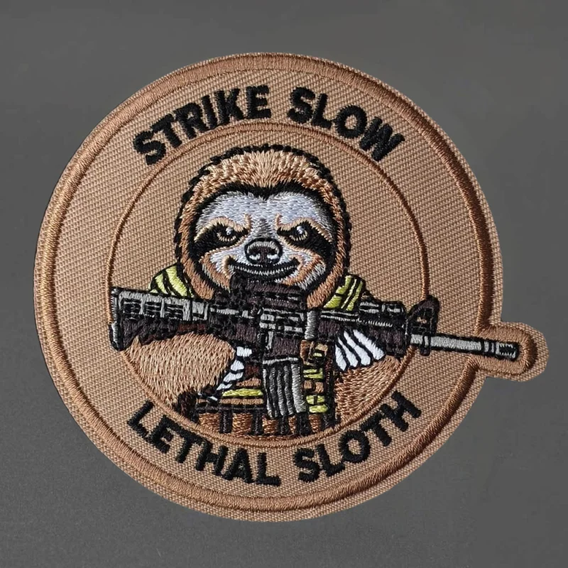 Strike Slow Otter parche táctico bordado con velcro para gorra - imagen 3