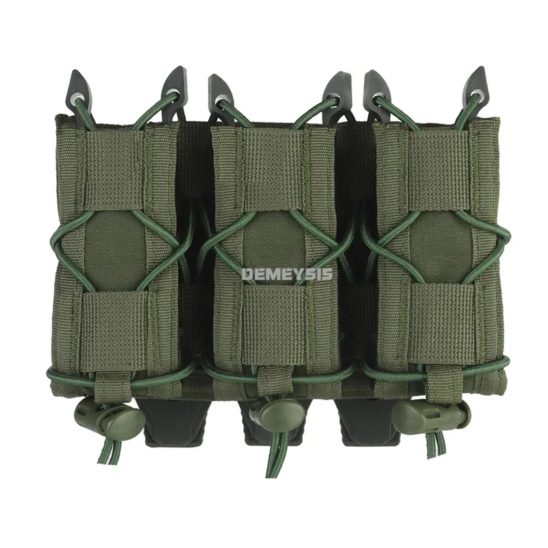 Portacargadores tácticos MOLLE doble para pistola 9mm
