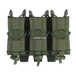 Portacargadores tácticos MOLLE doble para pistola 9mm