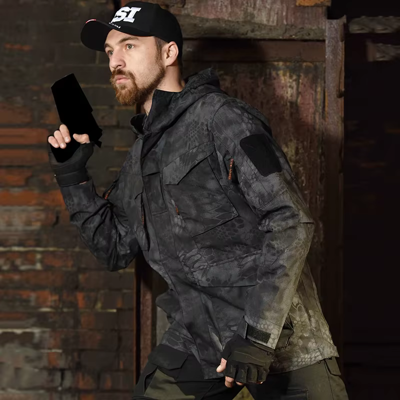 HAN WILD chaqueta táctica escalada hombre impermeable viento caza - imagen 4