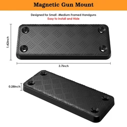 Soporte Magnético para Pistola y Carabina, Discreto con Goma