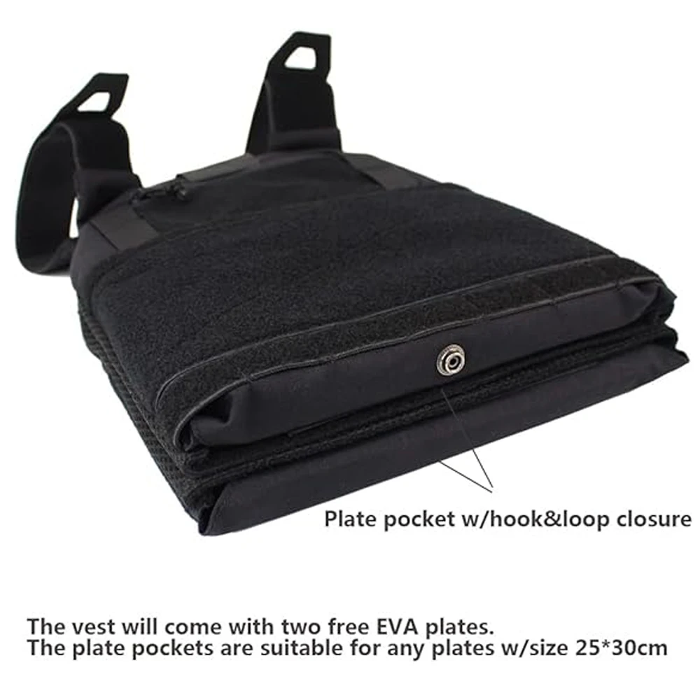 Portador de placas táctico 500D nylon – Chaleco Airsoft - imagen 3
