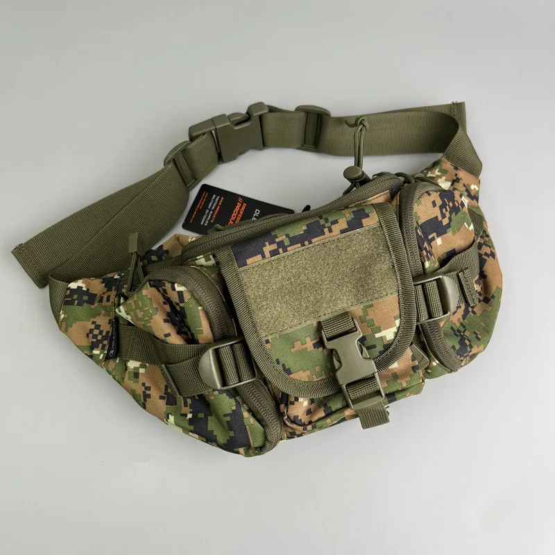 Bolsa táctica MOLLE camuflaje riñonera impermeable de lona - imagen 5