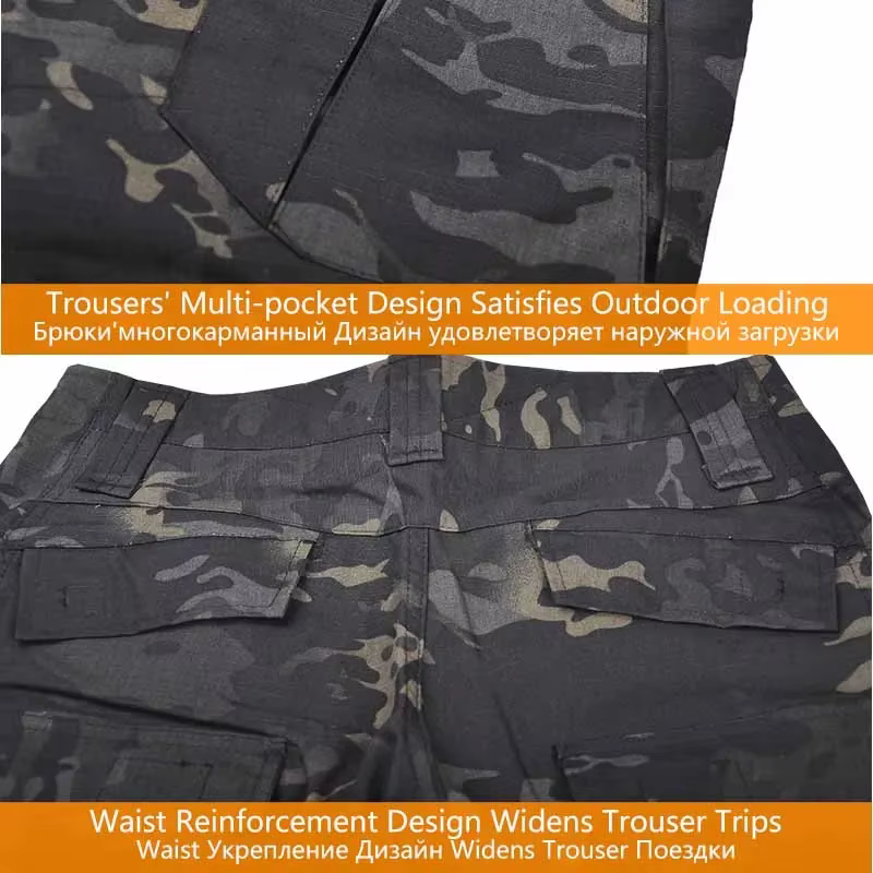 Traje táctico Ripstop Airsoft camisa camuflaje y pantalón - imagen 5