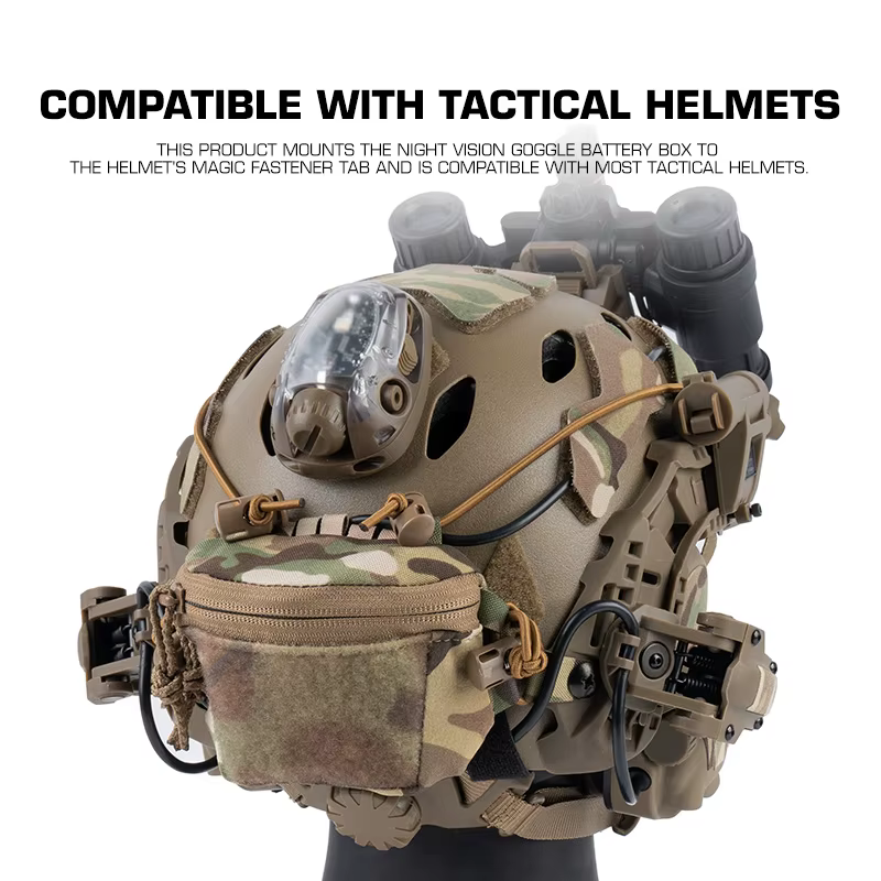 Bolsa trasera para casco táctico con NVG y almacenamiento rápido - imagen 4