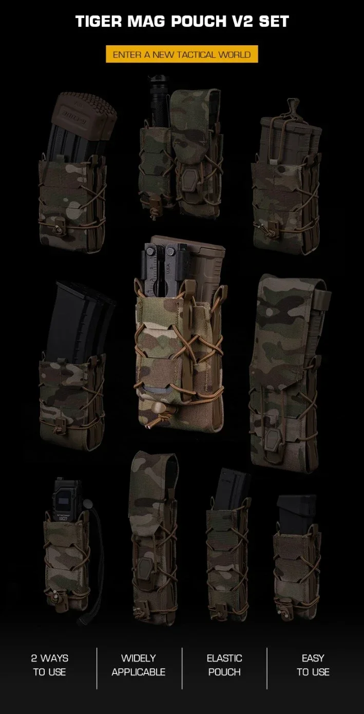 Porta-cargador MOLLE en diseño Tiger V2