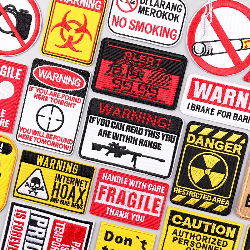 Parche bordado táctico prohibición nuclear – coser o planchar - imagen 4