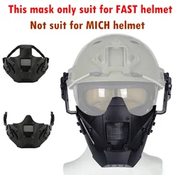 Máscara táctica facial casco FAST para paintball y airsoft