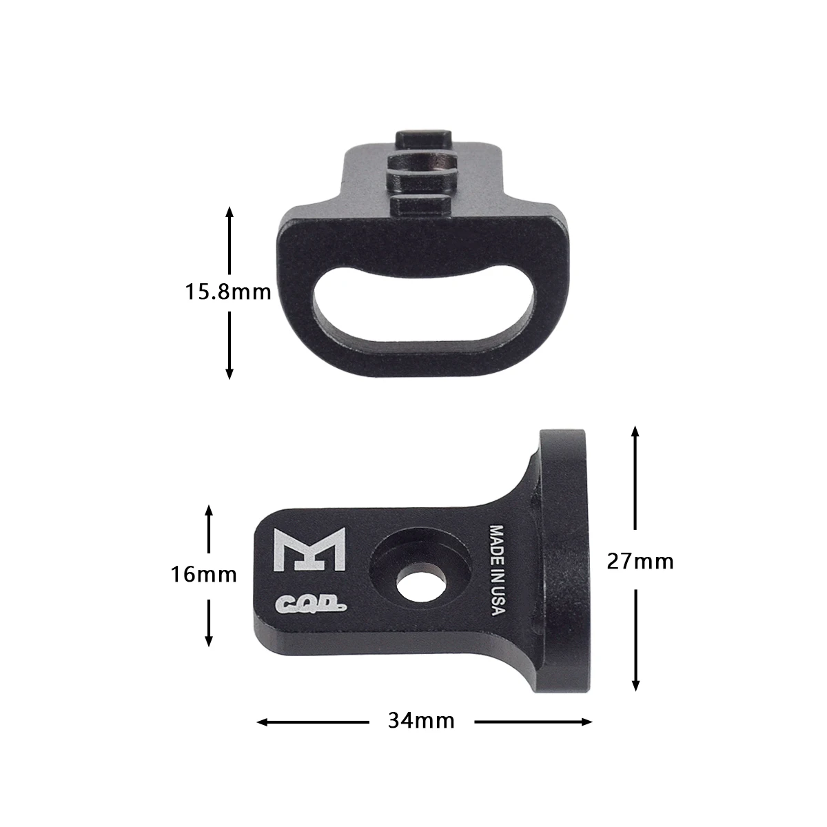 Correa de hombro táctica CQB QD rápida M-LOK HK416 AR15 AK47 - imagen 3