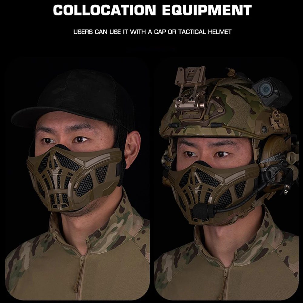 Máscara escorpión silicona transpirable para airsoft paintball - imagen 5