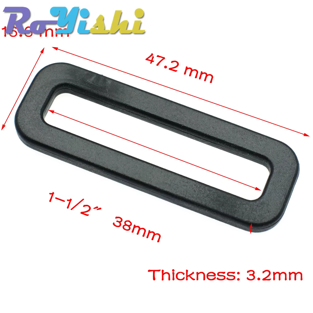 Hebillas ajustables de plástico anillos rectangulares correas mochila - imagen 5