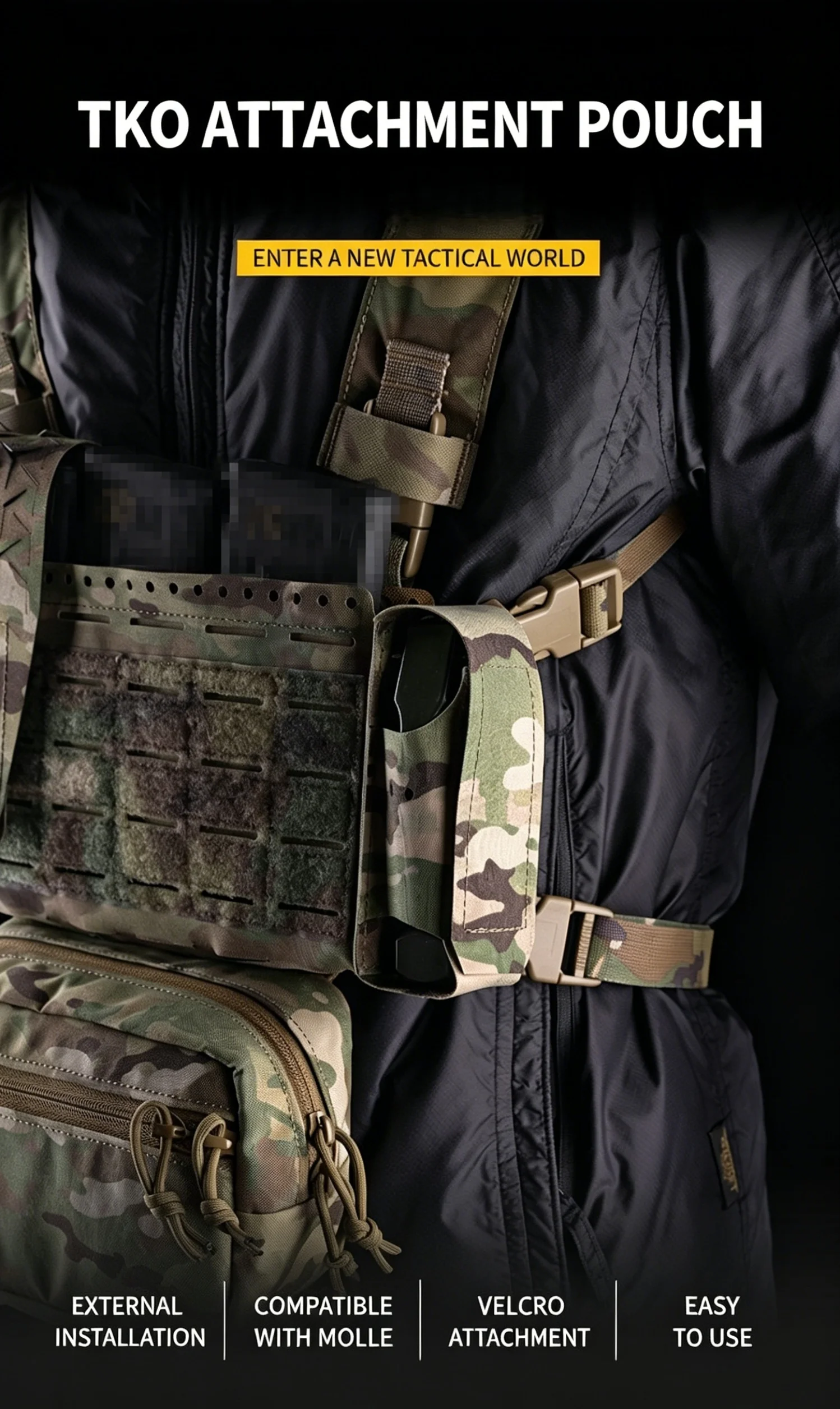 OPHIDIA TKO bolsa táctica MOLLE para torniquete y almacenaje GP - imagen 2