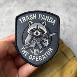 Parche táctico bordado moral oso panda con velcro para mochila