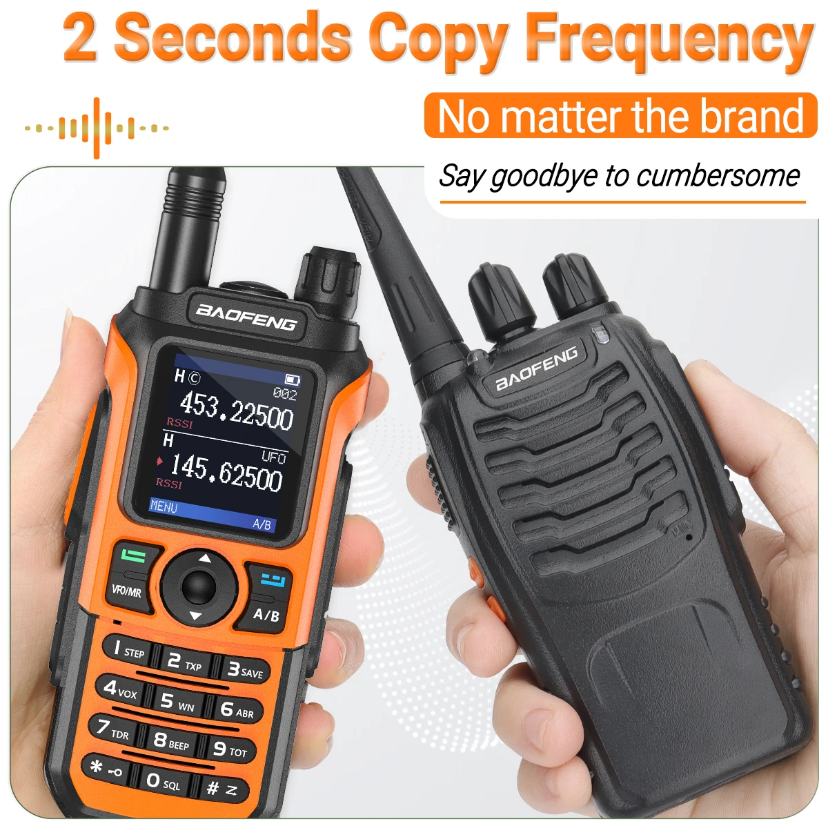 Baofeng UV-21 Pro walkie talkie radioafición resistente al agua USB-C - imagen 2