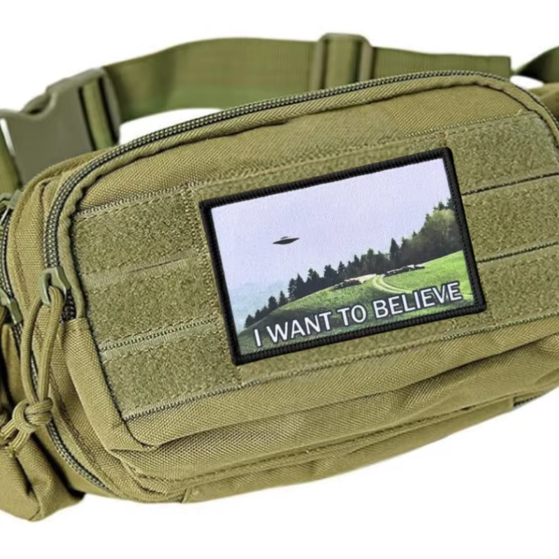 Parche táctico UFO velcro con cierre gancho y bucle para ropa - imagen 4