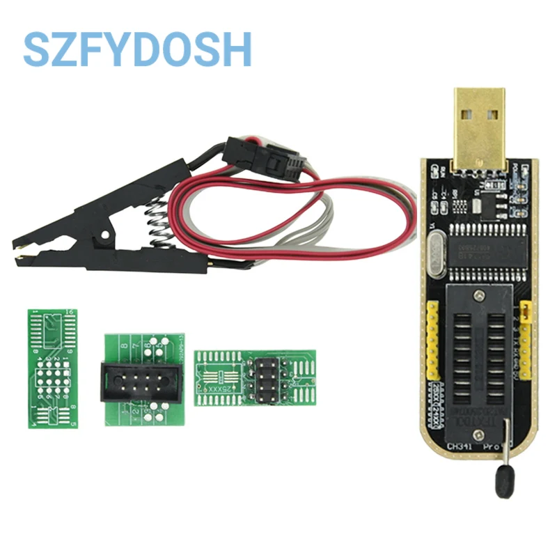 Programador CH341A para BIOS y EEPROM con clip SOIC8 - imagen 2