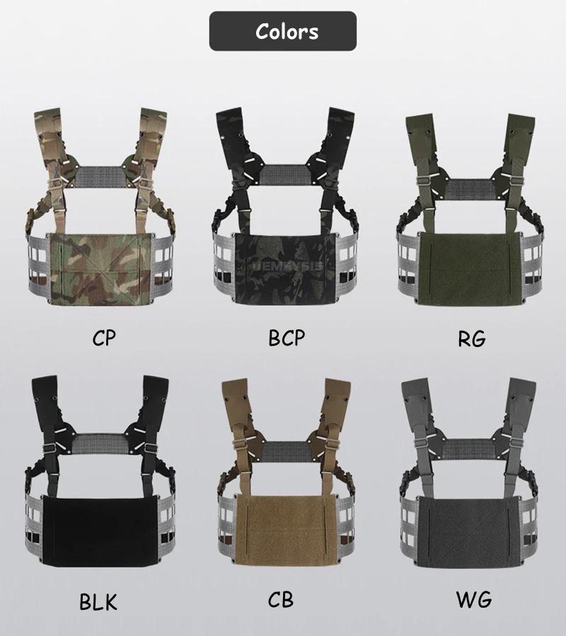 Ejemplo de configuración con bolsas MOLLE