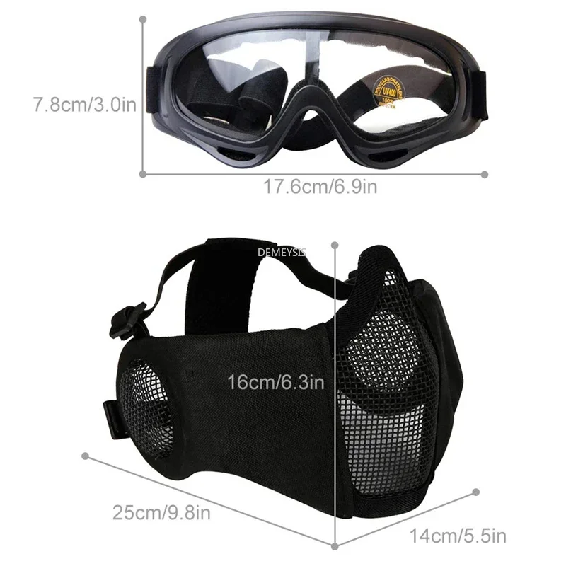 CS Wargame mascara de tiro con gafas proteccion - imagen 4