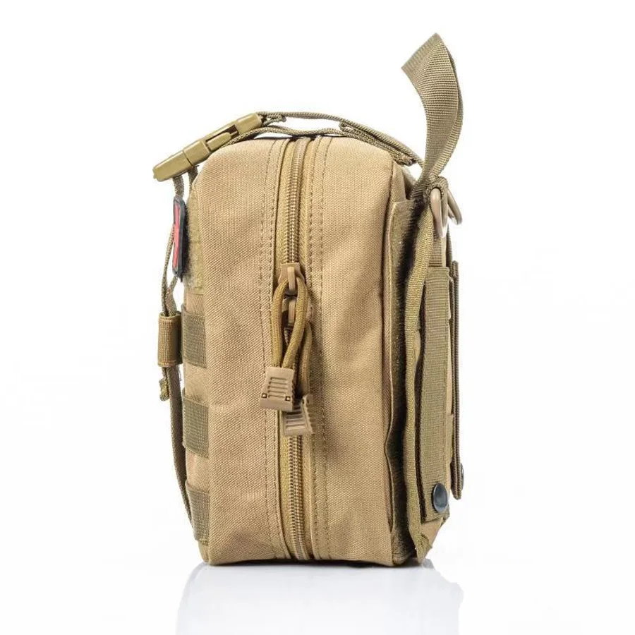 Riñonera táctica MOLLE modular – Camuflaje woodland outdoor y senderismo - imagen 2