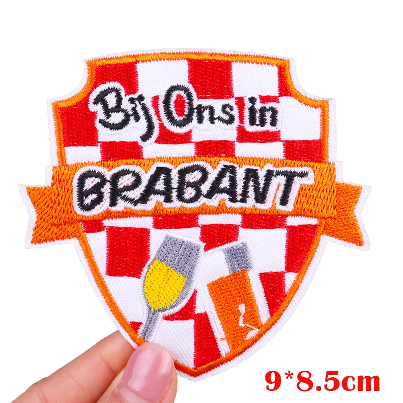Parche bordado emblema Países Bajos – Brabante para coser o planchar - imagen 2