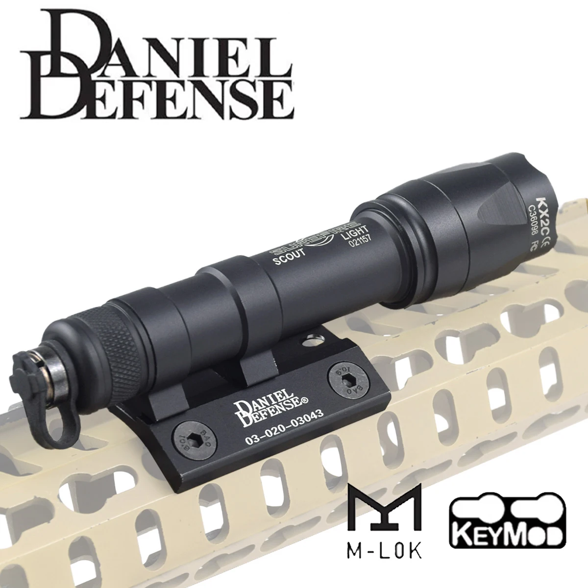 Daniel Defense Soporte Lateral Linterna Táctica M-LOK Keymod - imagen 3