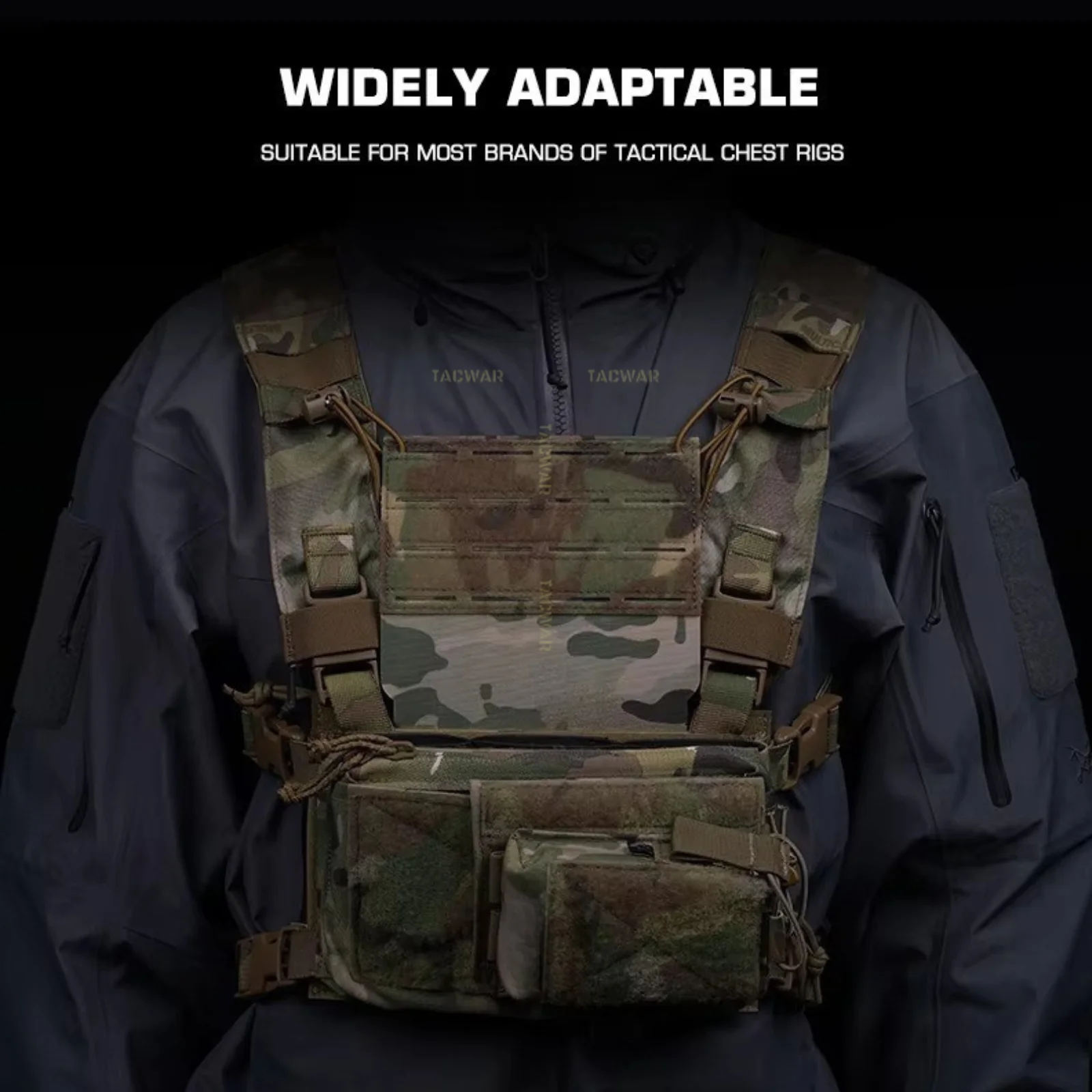 Chest rig admin panel D3CRM MK4 con porta cargadores y móvil - imagen 5