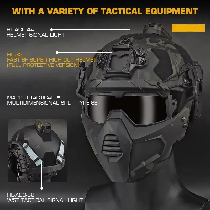 Casco táctico balístico FAST de alto corte para airsoft y tiro - imagen 4
