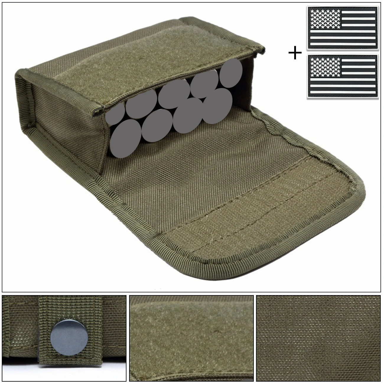 Bolsa táctica MOLLE acceso rápido con apertura abatible outdoor - imagen 3
