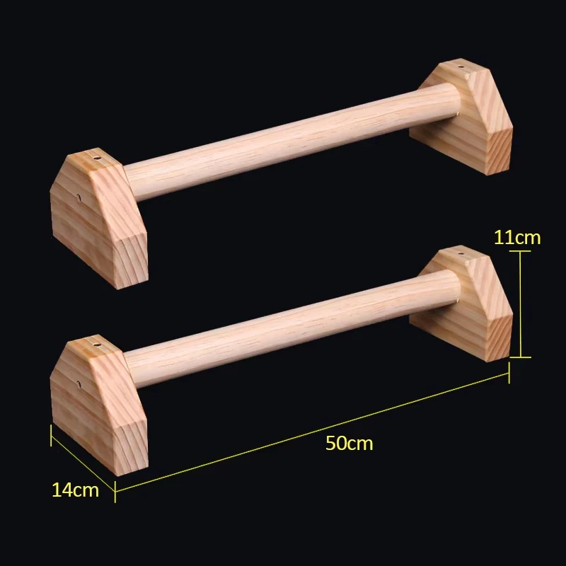 Barra madera calistenia push-up – soporte flexiones plegable