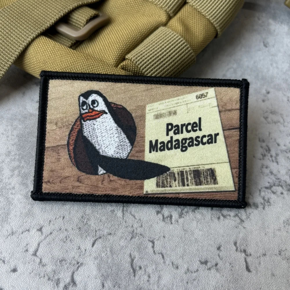Parche táctico Madagascar con velcro – Insignia militar para mochila - imagen 3