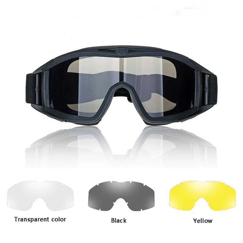Gafas tácticas protectoras Airsoft Paintball caza - imagen 4