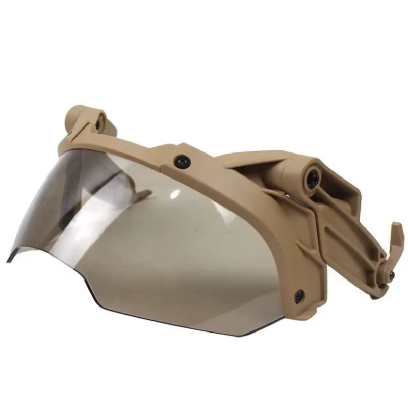 MICH casco táctico universal con riel, visor abatible y gafas OP - imagen 3