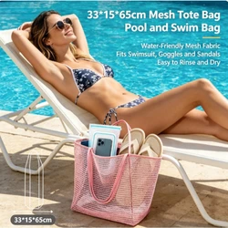 Bolsa de hombro gran capacidad estilo playero para viajes