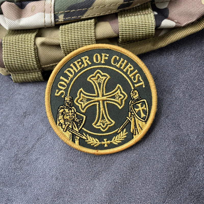 Parche militar bordado con velcro, insignia de moral - imagen 2
