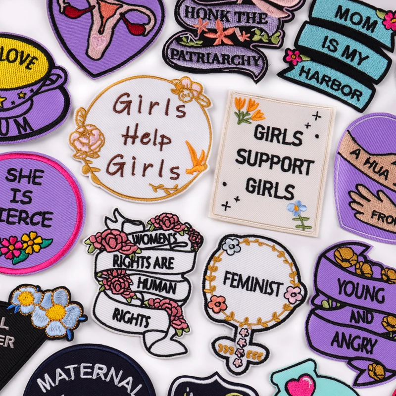 Parche termoadhesivo feminista mujer – Bordado para hacer tú mismo - imagen 3