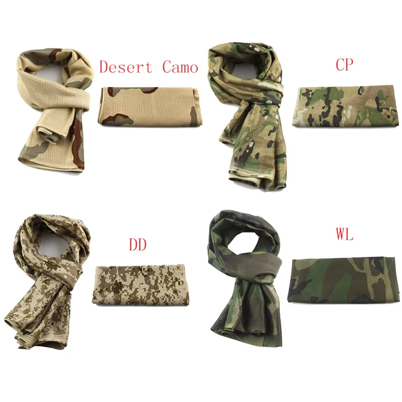 VULPO Shemagh táctico camuflaje para airsoft caza senderismo - imagen 5