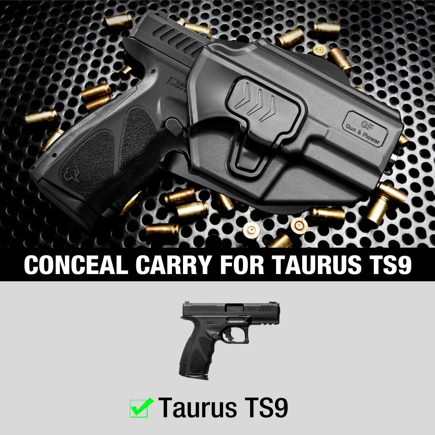 Funda táctica Taurus TS9 OWB derecha desenfunde rápido - imagen 4