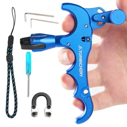 Toparchery Release Arco Compuesto 360° Rotativo Aluminium 4 Dedos