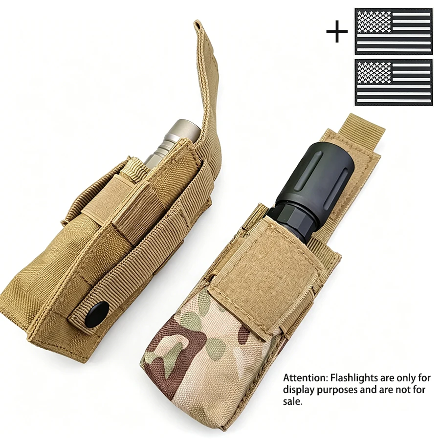 Bolsa MOLLE táctica para linterna y herramientas, colgante riñonera - imagen 2