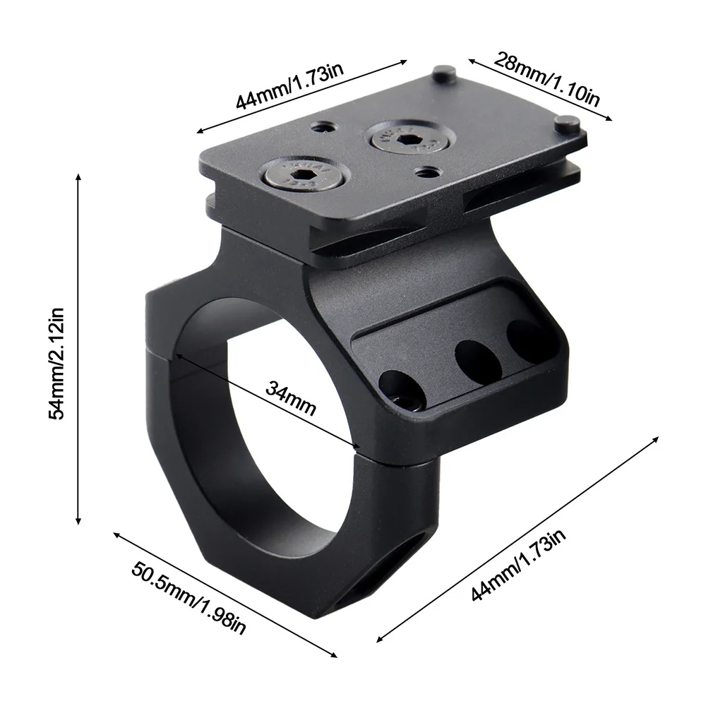 Aisoft adaptador de mira telescópica base de punto rojo para caza - imagen 5