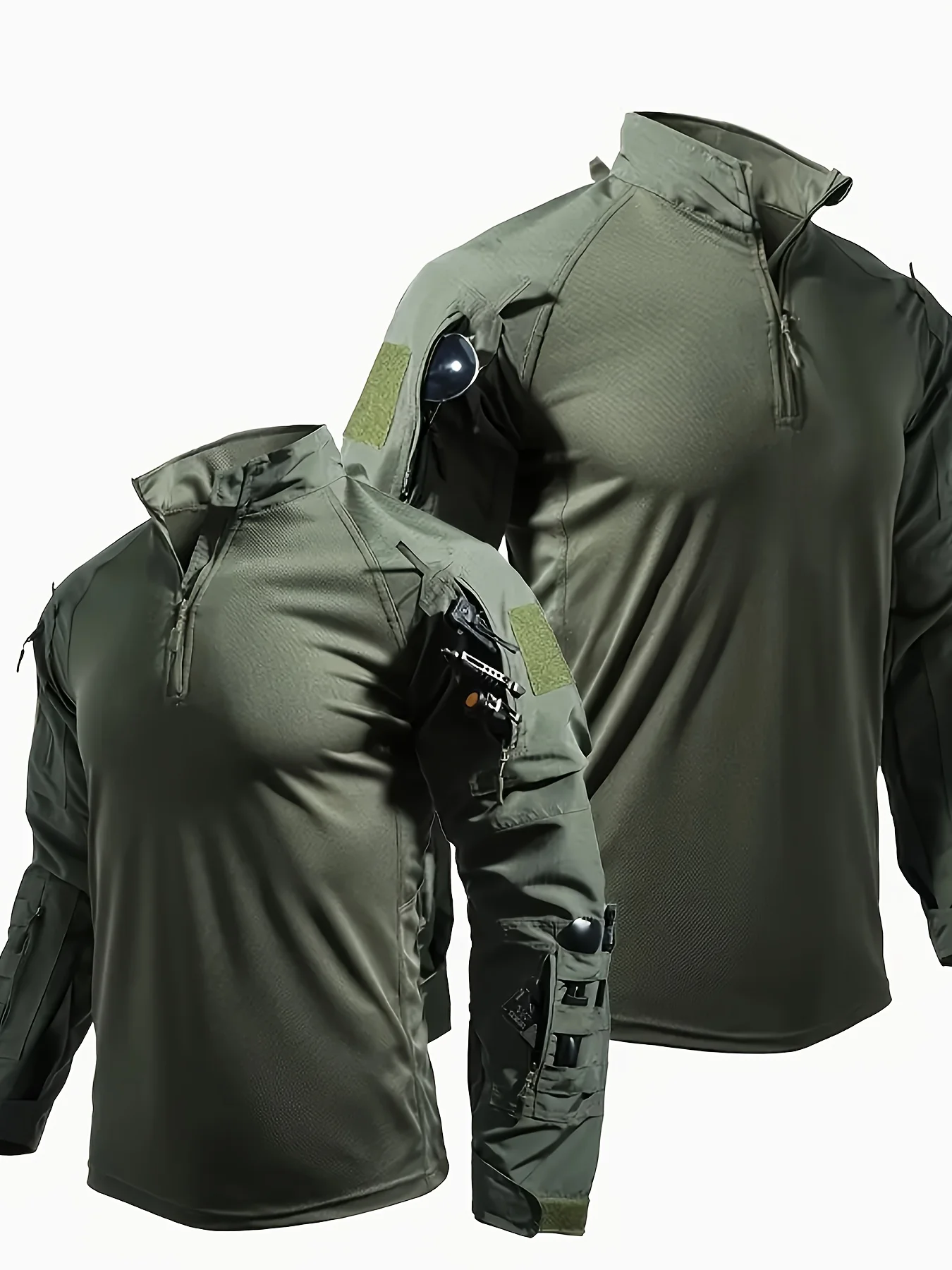 Camisa táctica hombre manga larga ripstop con múltiples bolsillos - imagen 2