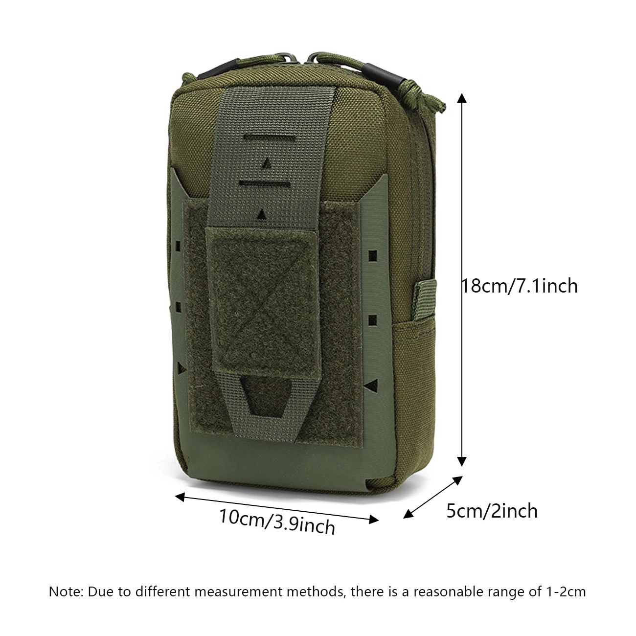 Bolsa táctica MOLLE para chaleco o cinturón con apertura rápida - imagen 2
