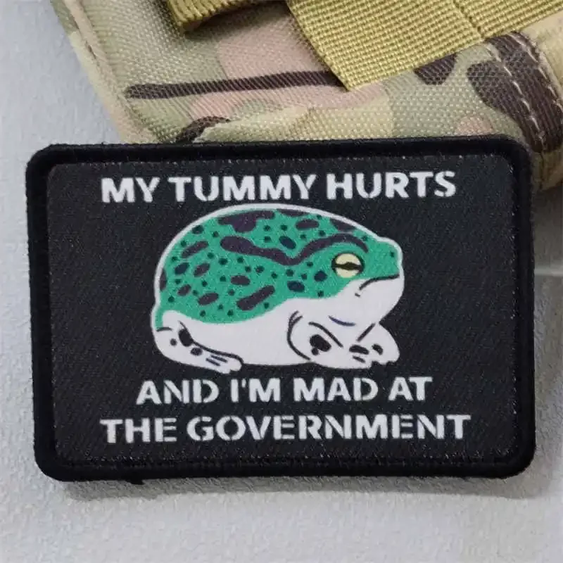Parche táctico de ranas con velcro gancho y bucle para mochila - imagen 4