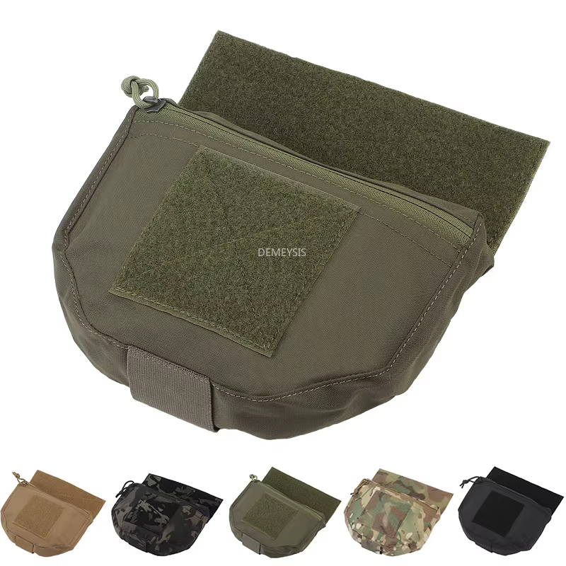 Bolsa táctica admin con panel velcro para chaleco MOLLE