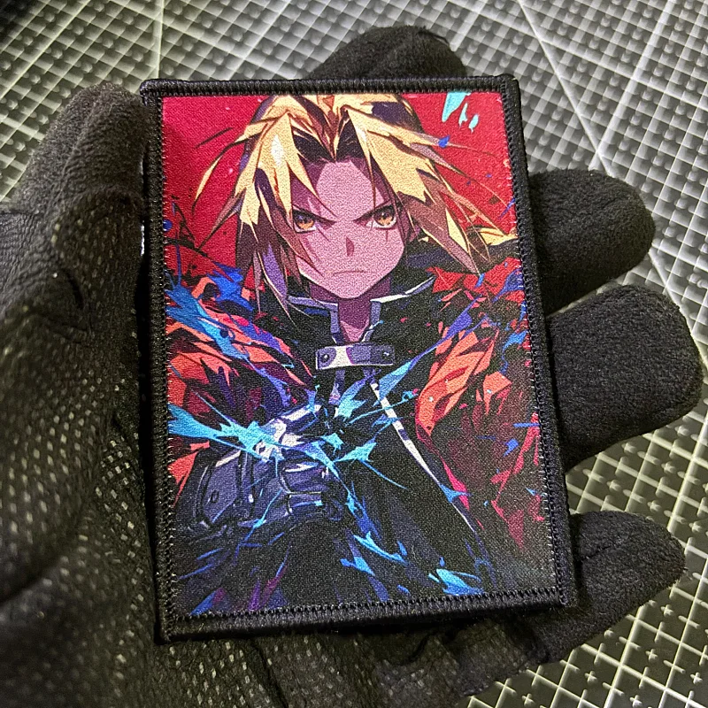 Parche táctico anime japonés Edward – insignia gancho y bucle - imagen 2