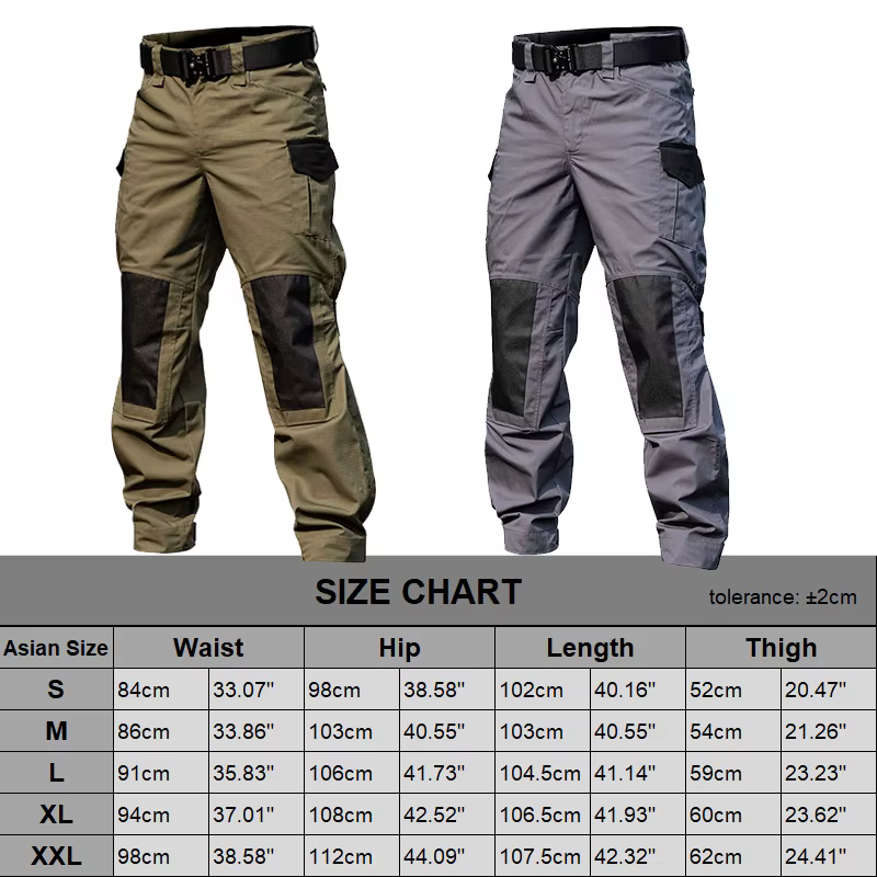 Pantalones tácticos para hombre - bolsillos cargo e impermeables - imagen 5