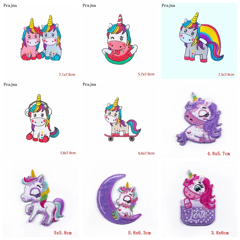 Parche termoadhesivo bordado unicornio y koala infantil - imagen 2