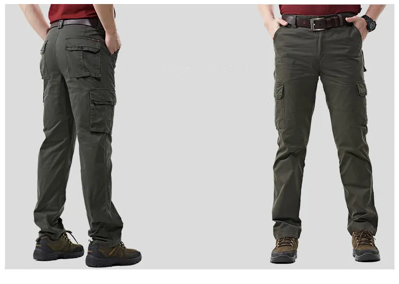 Sistema de bolsillos múltiples en los pantalones cargo