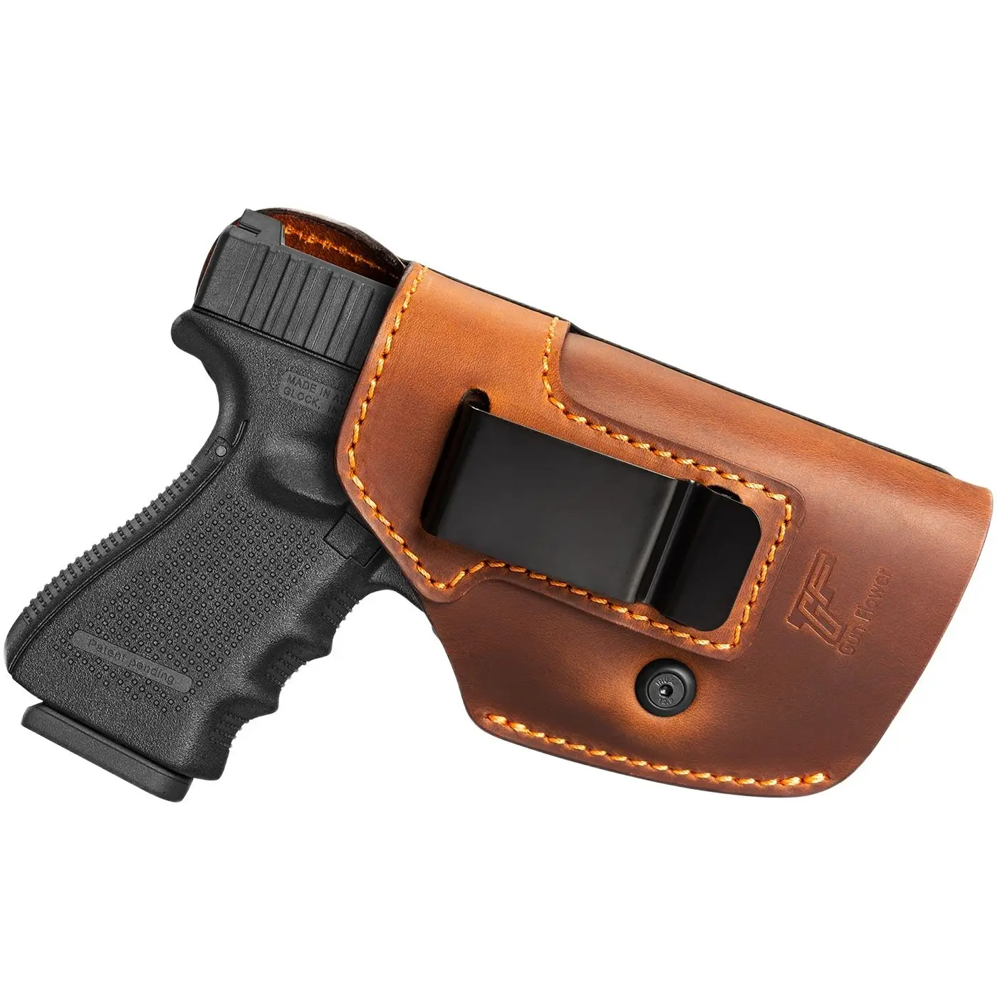 Funda IWB ocultada cuero marrón Glock 43 G2C G3C - imagen 4